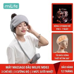 Máy massage bóp đầu miLife MD03