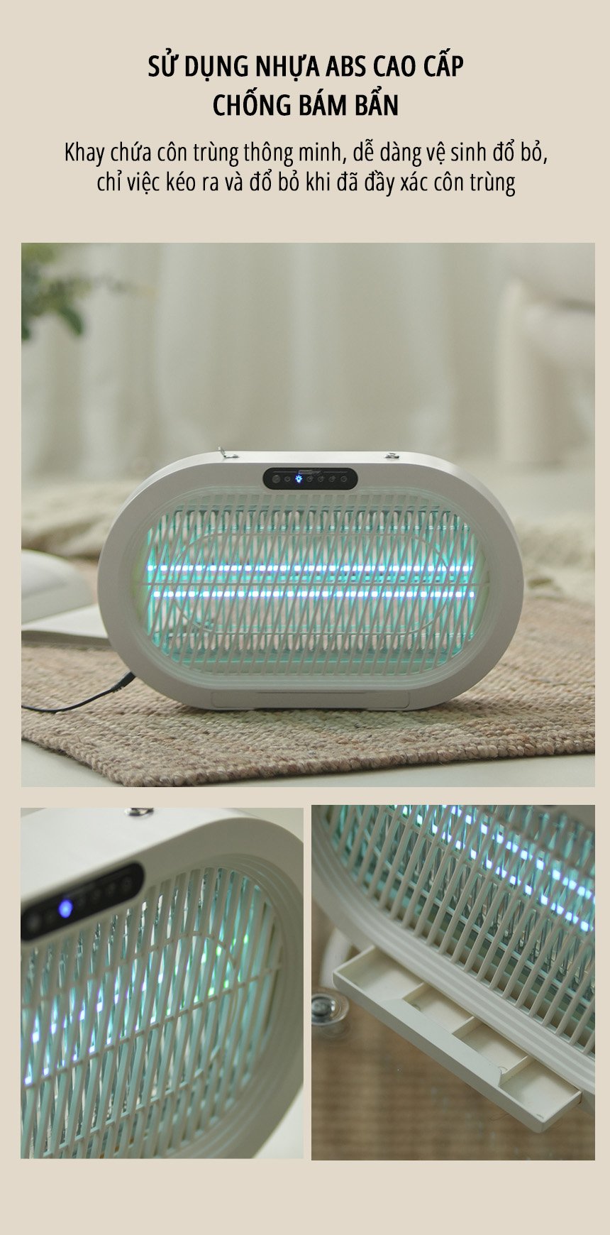 Đèn bắt muỗi côn trùng miLife K6P