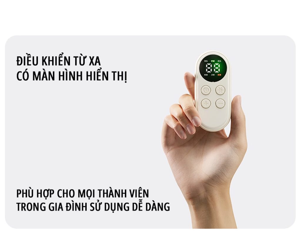 Máy massage lưng bụng miLife W7 EMS điều khiển từ xa