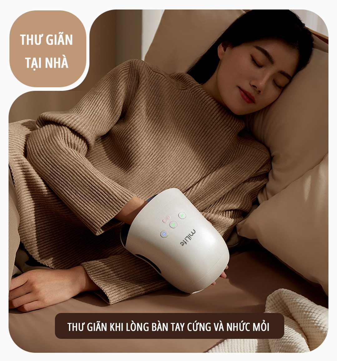 Máy massage tay miLife MS01 ứng dụng đa dạng