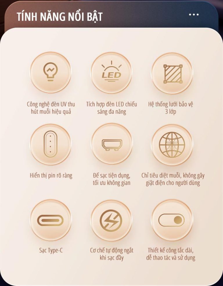 Vợt bắt muỗi kiêm đèn muỗi miLife B2 ưu điểm