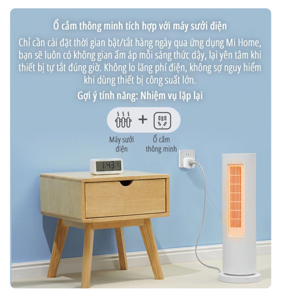 Ổ cắm thông minh miLife 10A