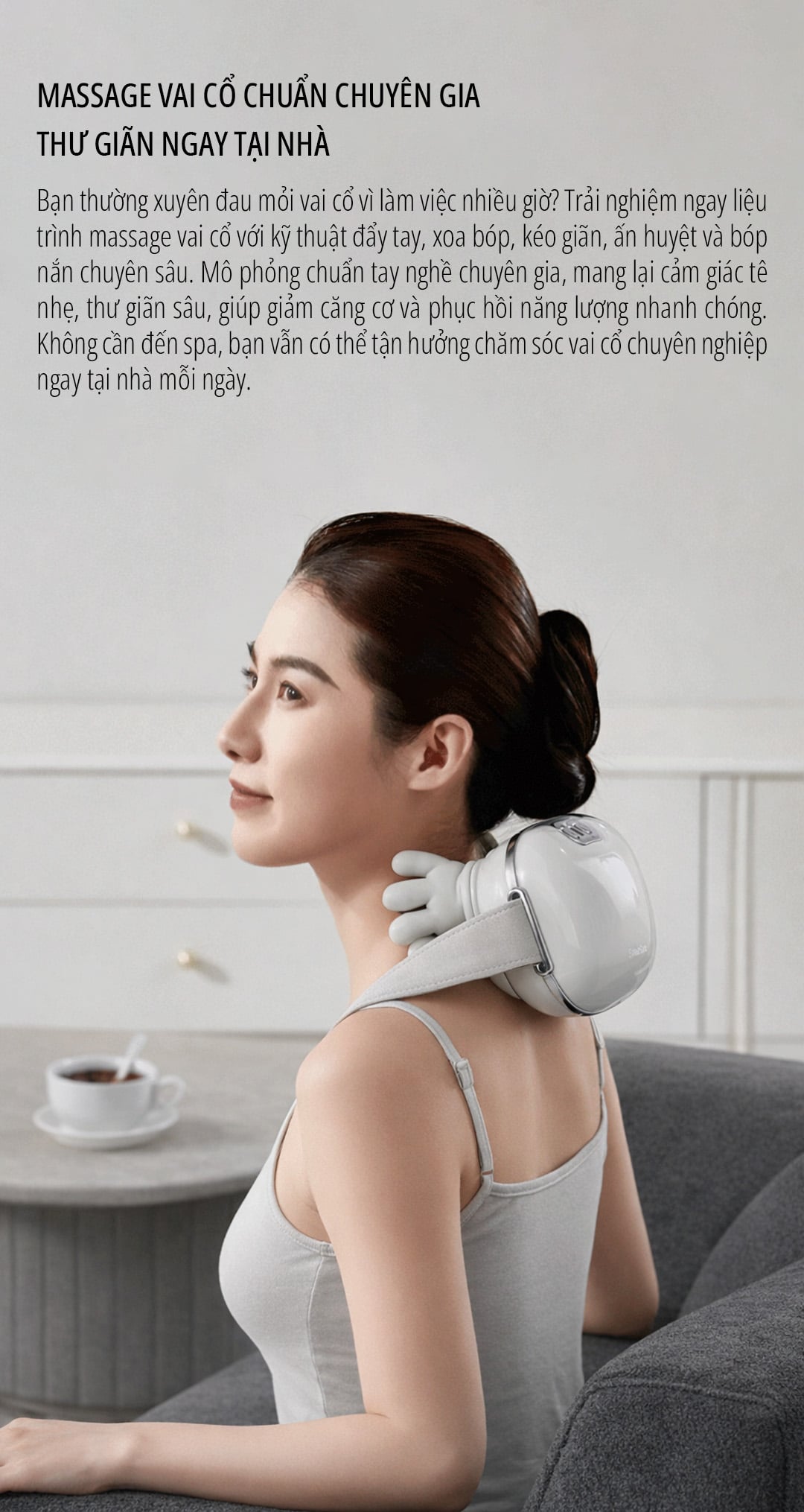 Máy massage cổ vai gáy miLife M8 giảm đau nhức