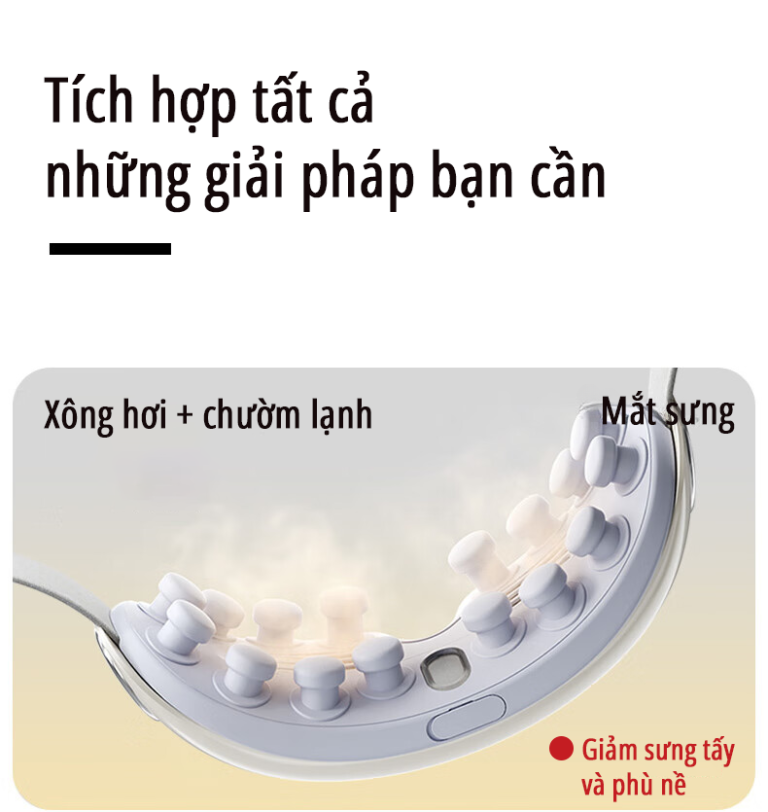 Máy massage mắt bấm huyệt miLife E4 Pro giải pháp thông minh