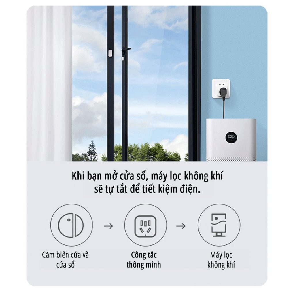 Ổ cắm thông minh miLife 10A tự tắt