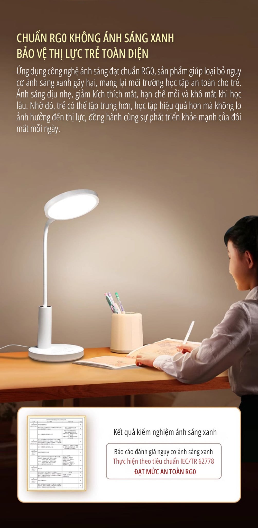 Đèn bàn chống cận miLife X01P đạt chuẩn