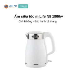 Ấm siêu tốc miLife N5 1800w 1.8L - Chính hãng