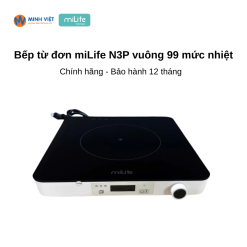 Bếp từ đơn miLife N3P vuông 99 mức nhiệt – Chính hãng