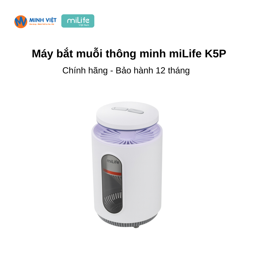 Máy bắt muỗi miLife K5P thông minh 2 trong 1 – Hàng Chính Hãng
