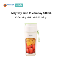 Máy xay sinh tố cầm tay 340mL xay được đá viên