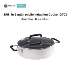 Nồi lẩu 1 ngăn miLife Induction Cooker GT03 - Siêu Chống Dính