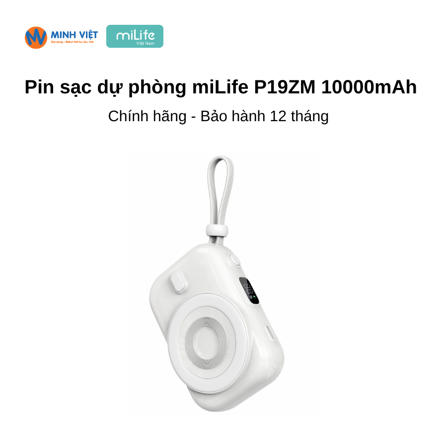Pin sạc dự phòng từ tính miLife P19ZM 10000mAh 22.5W - Ảnh 2