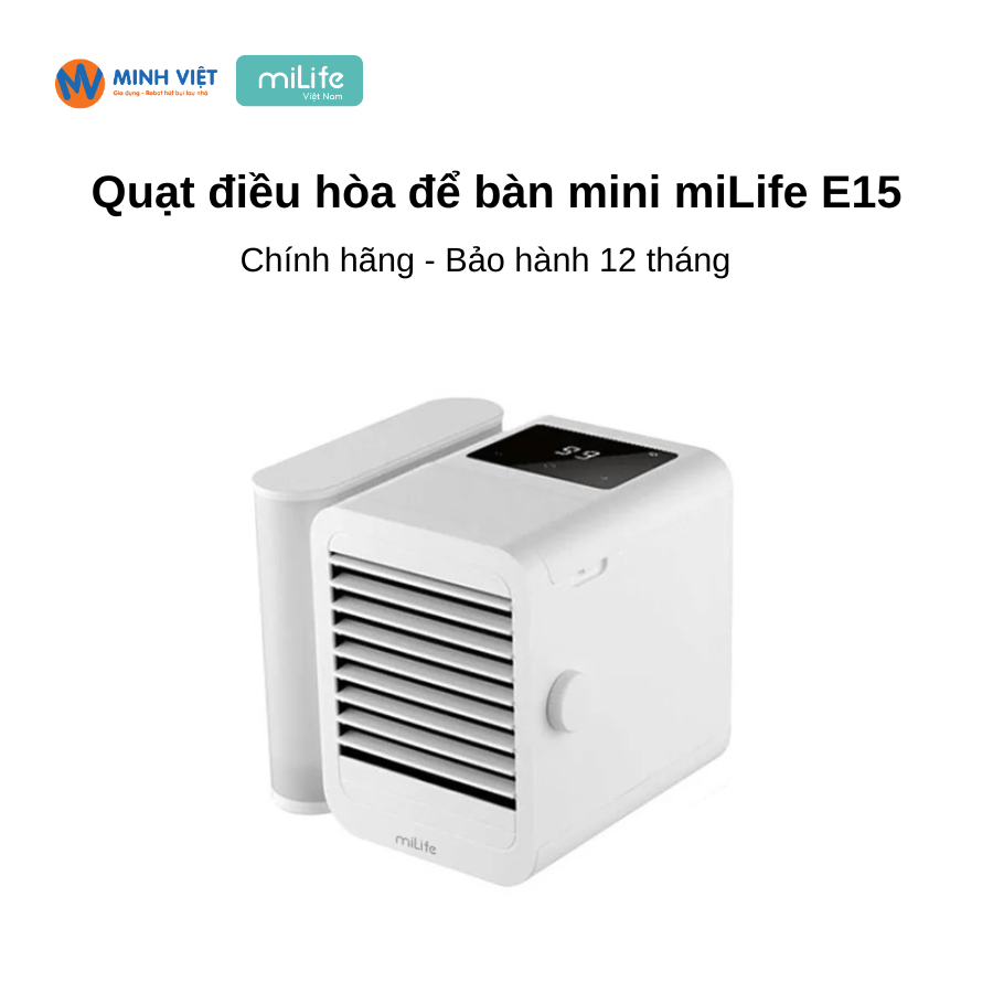 Quạt điều hòa để bàn mini miLife E15 - Chính hãng