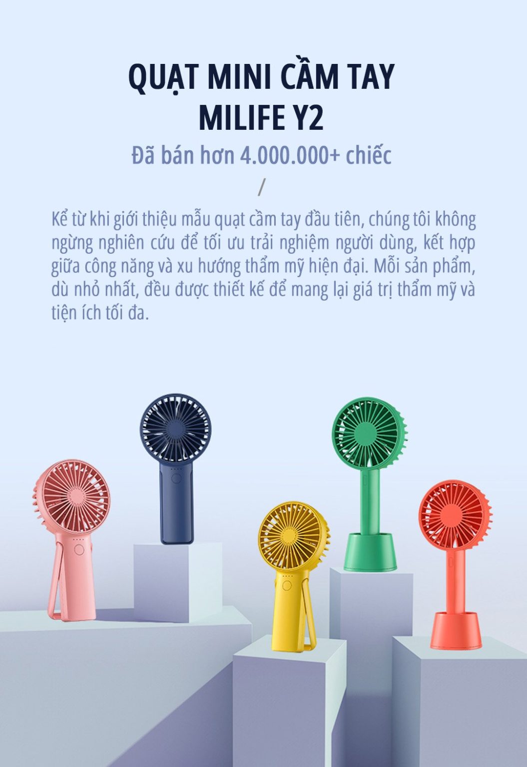 Quạt mini cầm tay miLife Y2