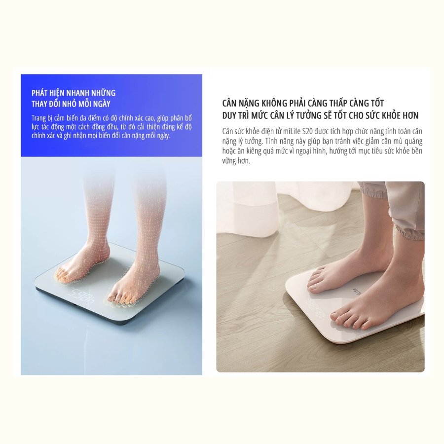Cân điện tử sức khỏe miLife S20 – Chính hãng - Ảnh 5