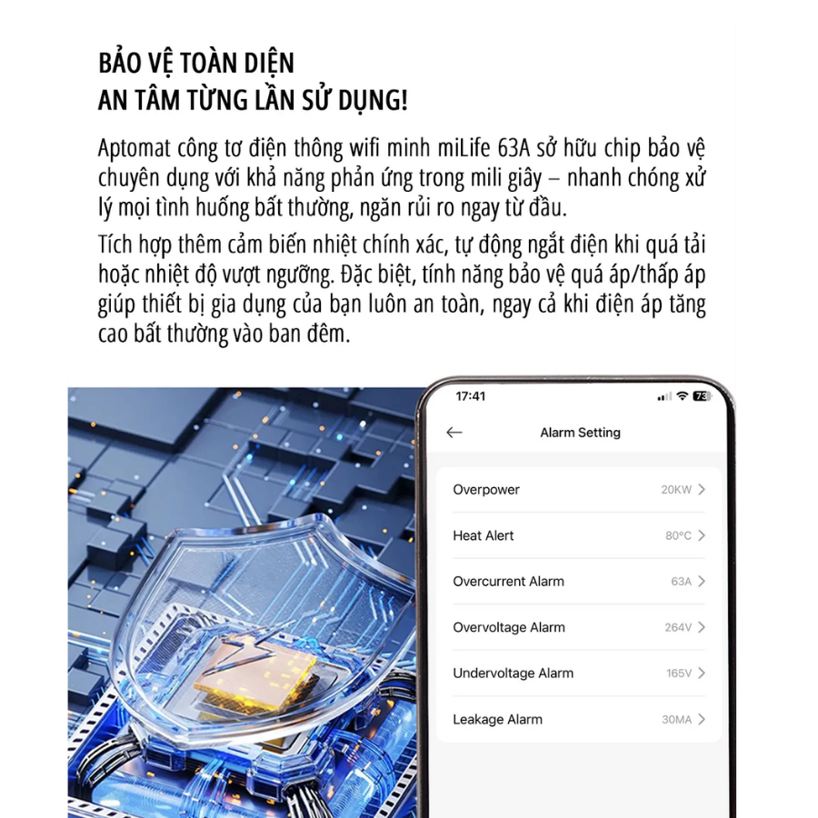 Công tơ điện thông minh wifi miLife 63A – Chính hãng - Ảnh 9