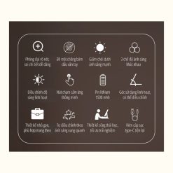 Gương trang điểm Led gấp gọn 2 mặt miLife NV508