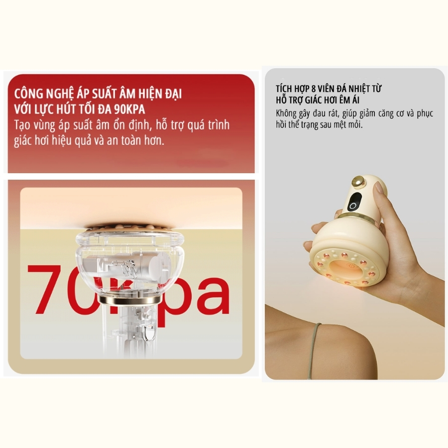 Máy giác hơi điện cầm tay miLife C1 – Chính hãng - Ảnh 6