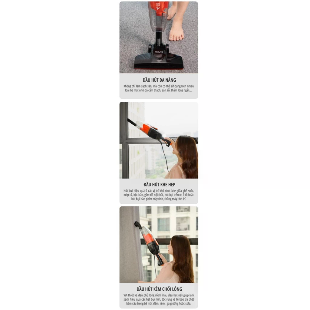 Máy hút bụi cầm tay miLife DX18 - Chính hãng - Ảnh 6