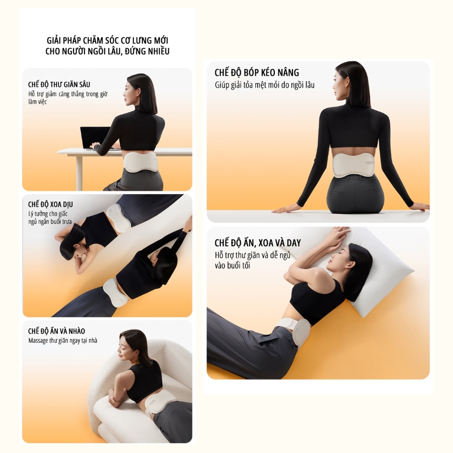 Máy massage lưng bụng miLife W7 EMS - Chính hãng - Ảnh 8