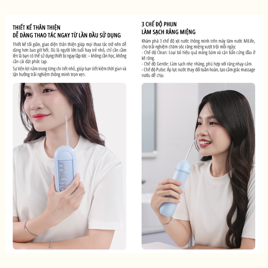 Máy tăm nước miLife MEO803 bình nước 150ml - Chính hãng - Ảnh 5