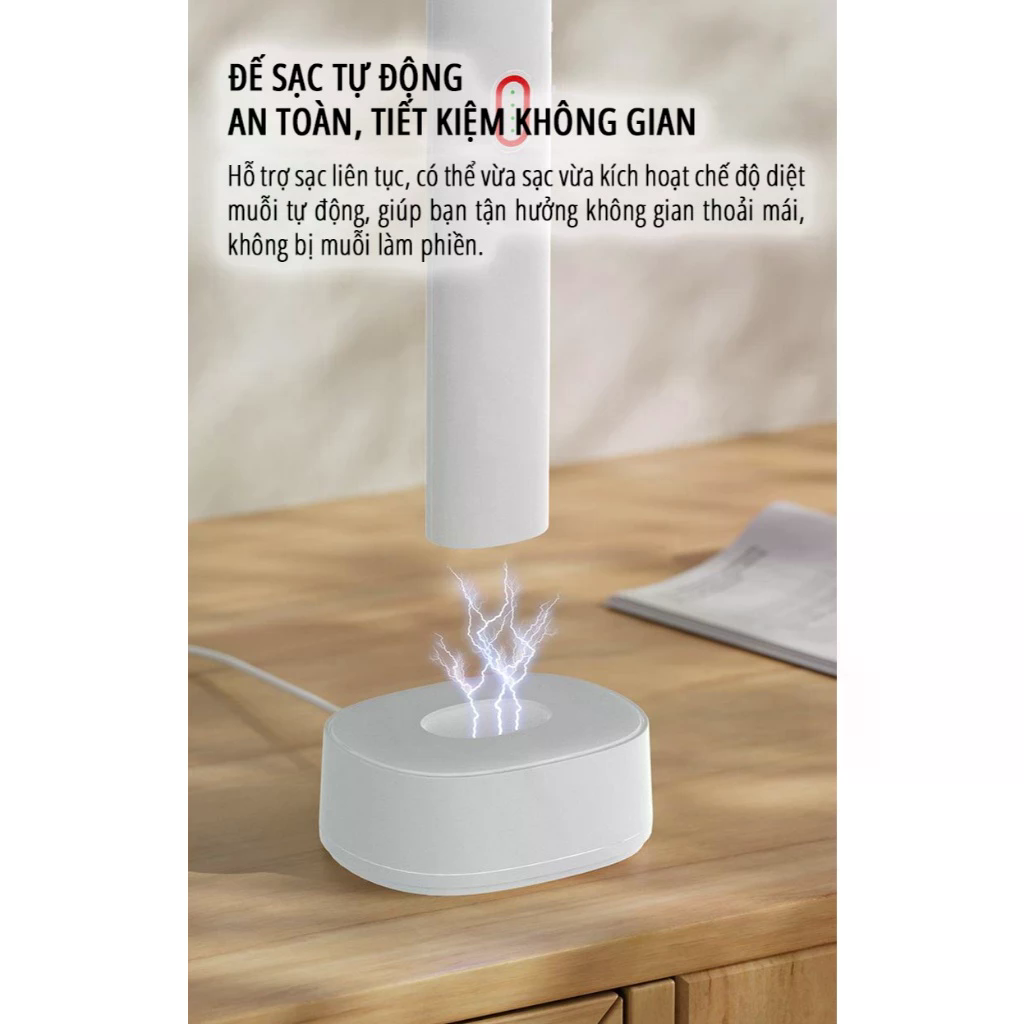Vợt bắt muỗi kiêm đèn muỗi miLife B2 - Chính hãng - Ảnh 8